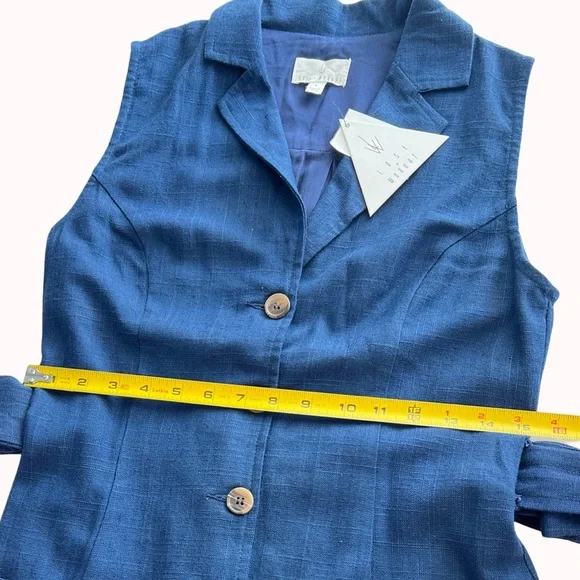 LOST + WANDER - Out of the Blue Linen Blend Mini Dress - Picture 10 of 11